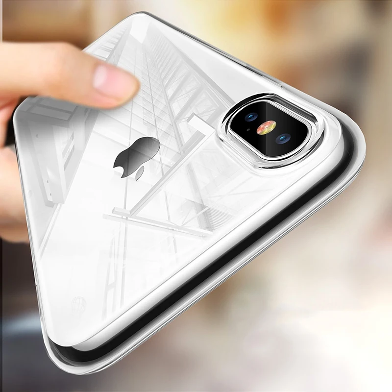 

Felkin Silicone Soft TPU Phone Case for iPhone 11 Pro Max XR X XS Max 6 7 8 Plus 5 Transparent Phone Case for iPhone 11 Pro Max