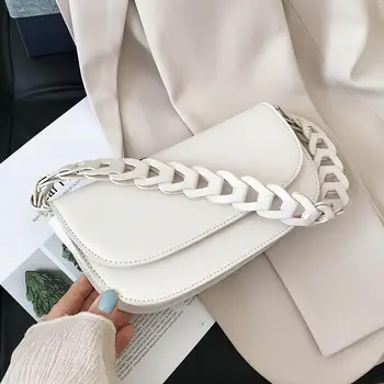 

Weave Shoulder Belt PU Leather Crossbody Bags For Women 2020 New Elegant Small Shoulder Handbags Female Travel Cross Body Bag