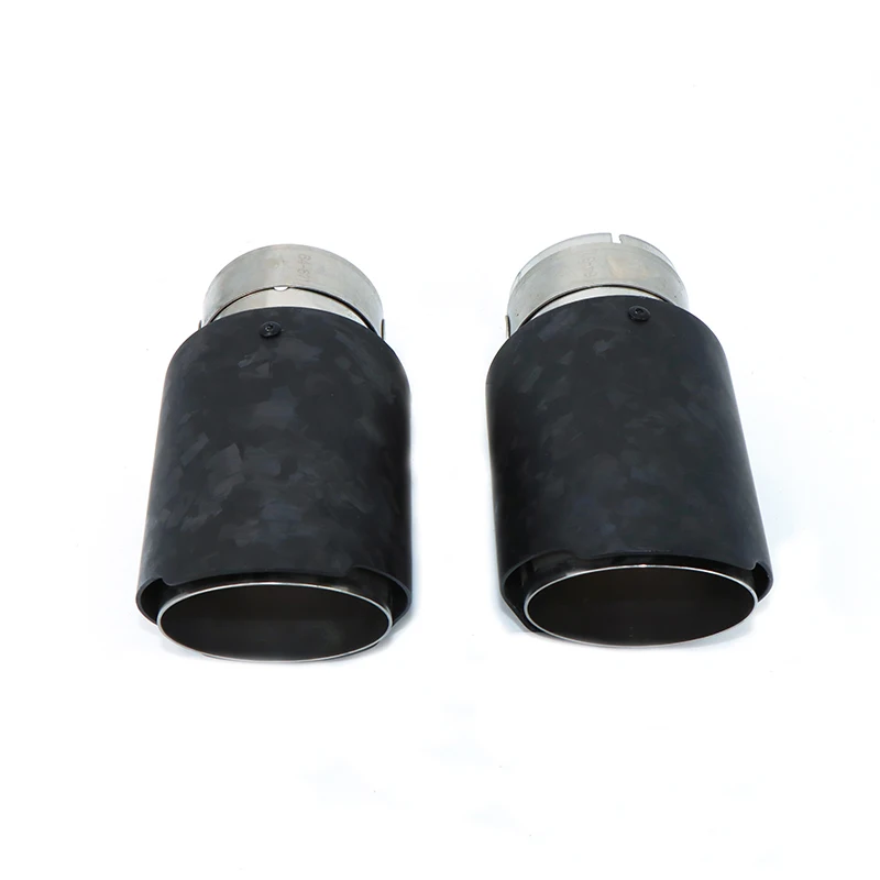 1pcs exhaust pipe modified carbon fiber forged pattern matte material exhaust tail throat 304 style 170mm length tailnozzleDZ015