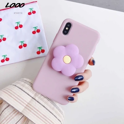 3D милый мультяшный цветочный трендовый мягкий чехол для телефона iphone X XR XS MAX 11 Pro