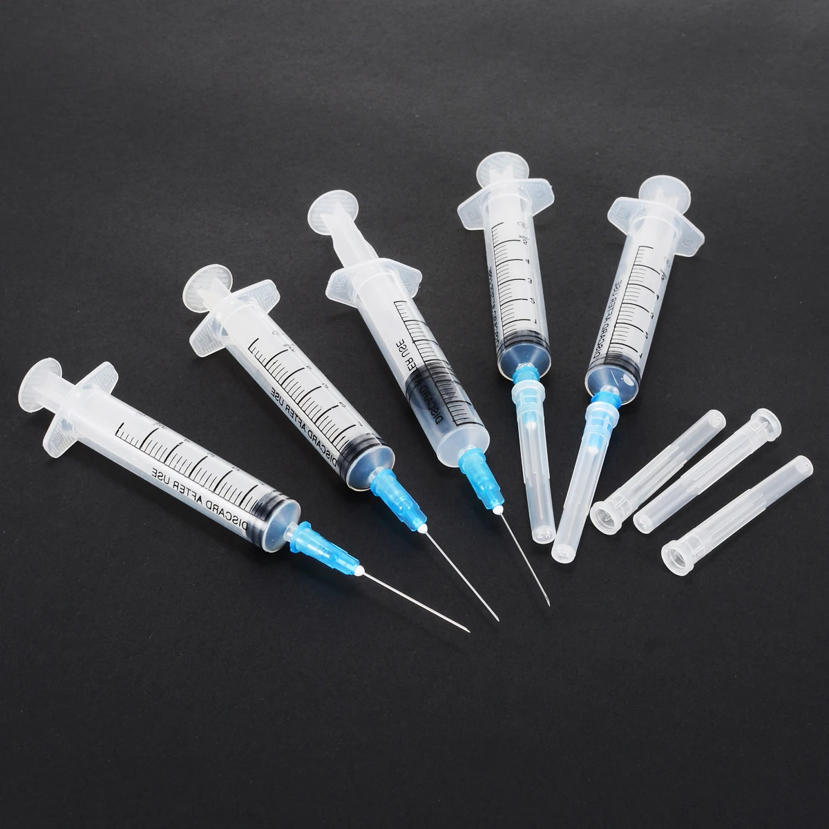 10pcs 5ml Syringe Sharp Tip Syringe 5ml Plastic Sterile SyringeWith Sharp End Tip Needle And Storage Cap Mayitr