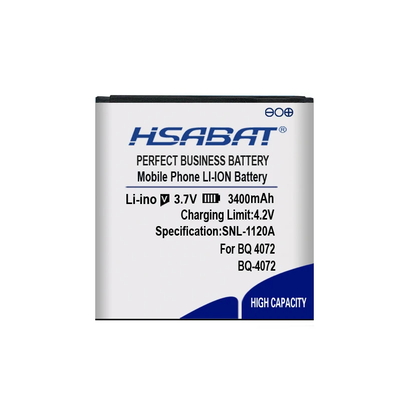 HSABAT 3400mAh аккумулятор для BQ-4072 BQ 4072 Strike Mini