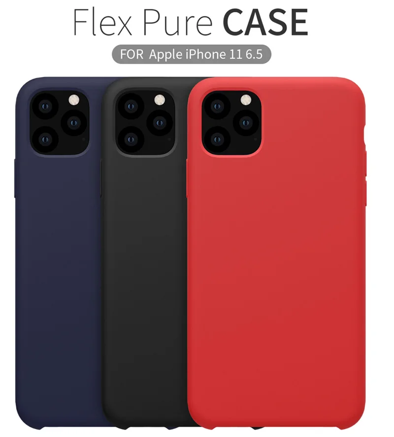 Nillkin жидкий силиконовый чехол для iPhone 11 Pro Max мягкий гелевый резиновый защитный