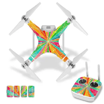 

Colorful Line Style Vinyl Skin Sticker for DJI Phantom 3 Drone And Remote Controller 0056