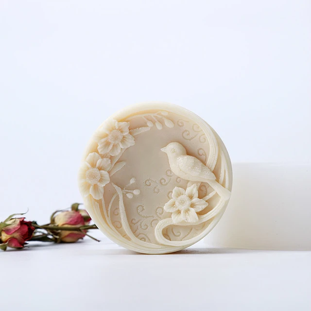 Silicone Soap Molds Bird Mold Flower Mold Craft Soap Making Mold Handmade  Soap