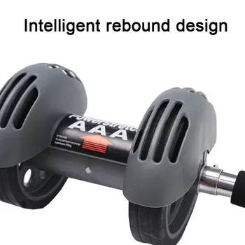 

Muscle Exercise Equipment Hot Automatic Rebound Two-Wheeled Abdomen Machine Massager Slimming Training Apparatus Fitness