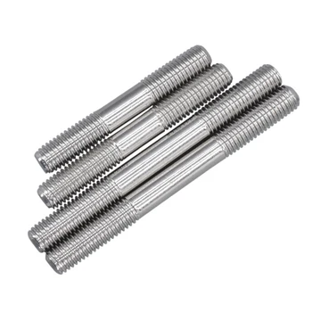 

10pcs M3 M4 304 Stainless Steel Double End Screws Bolt Threaded Stud 20/25/30/40/50/60/70/80/90/100/110/120/130/140/150mm