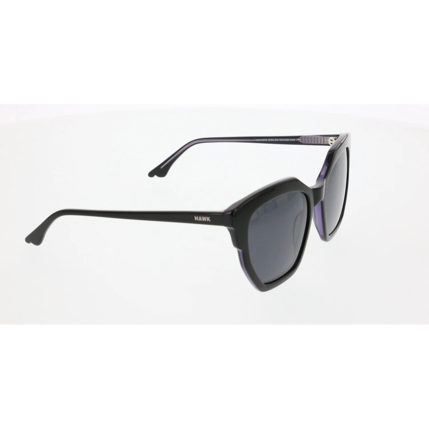 

Women's Sunglasses HW 1872 03 BONE BLACK Organic GEOMETRIC IREGULAR 53-20-140