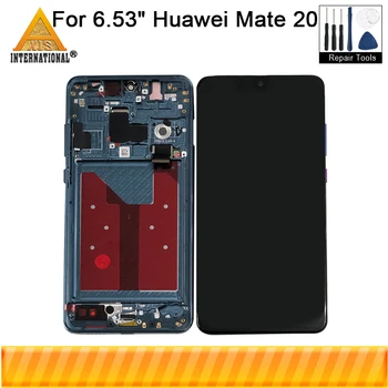 

Original Axisinternational LCD Frame 6.53" For Huawei Mate 20 LCD Screen Display Frame+Touch Panel Digitizer For Mate 20 Display