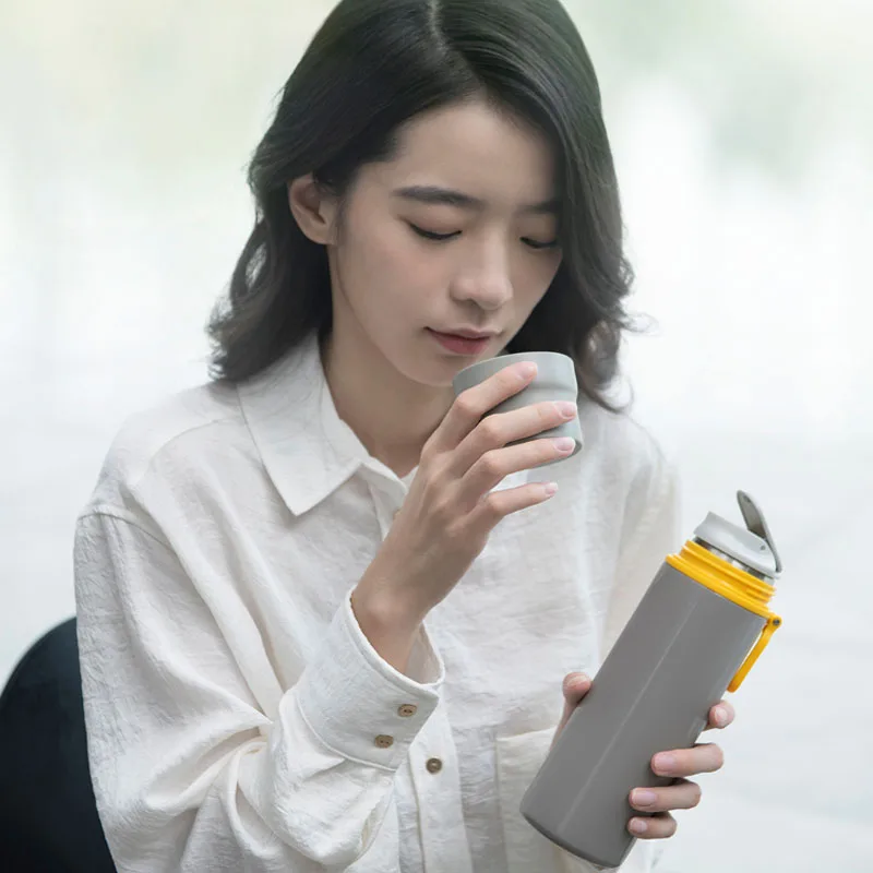 Xiaomi Mijia термос чашка 450 мл из нержавеющей стали Термокружка вакуумные кружки бутылка 24 часа колба термос для воды
