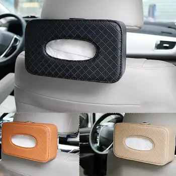 

Low price Car Tissue Box Creative Car Hanging Type Sun Visor Seat Back Multi-function Paper Tray Holder Car Tissue Pump
