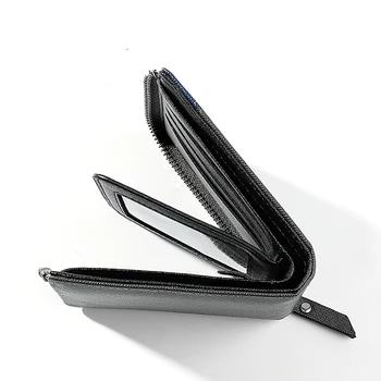 

DINIWELL Men Wallet with Coin Card Bag Zipper Storage Purses Multi-functional Card Purse Compartment Minimalist Wallet Travel
