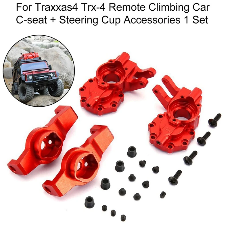 Для TRX4 алюминиевые поворотные кулаки корпус портального привода и роликовые блоки 8232 8252 для RC TRX-4 1/10 RC Crawler