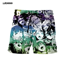 LIASOSO летние новые модные мужские и женские толстовки с 3D принтом аниме Дата a Live шорты Топ Harajuku шорты