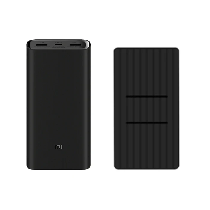 Xiaomi power Bank 3 20000 мАч PLM07ZM QC3.0 Двусторонняя Быстрая зарядка 45 Вт power bank для iPhone X XS XR samsung huawei - Цвет: 3 Add Black Case