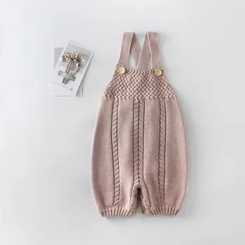 

Baby Knitted Rompers Cute Newborn Baby Girls Boys Clothes Baby Girl Boy Sleeveless Romper Jumpsuit 0-24M