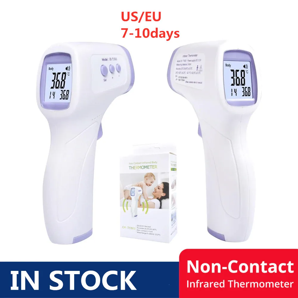 

In Stock Digital Thermometer Infrared Baby Adult Forehead Non-contact Infrared Thermometer LCD Backlight Termometro Infravermelh