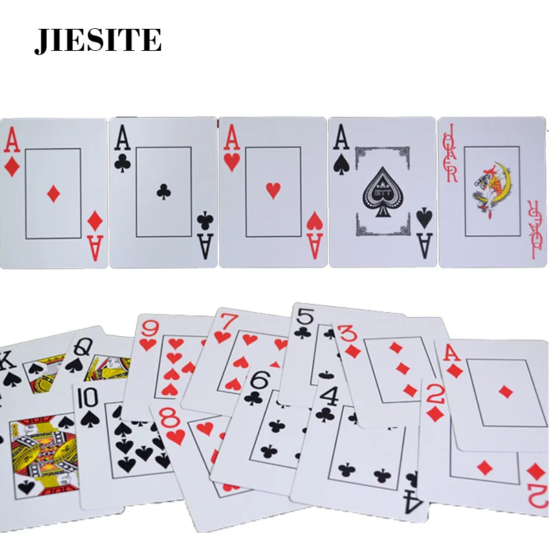 Пластиковые игральные карты JIESITE 10 террас/набор карточка для Техасского покера с
