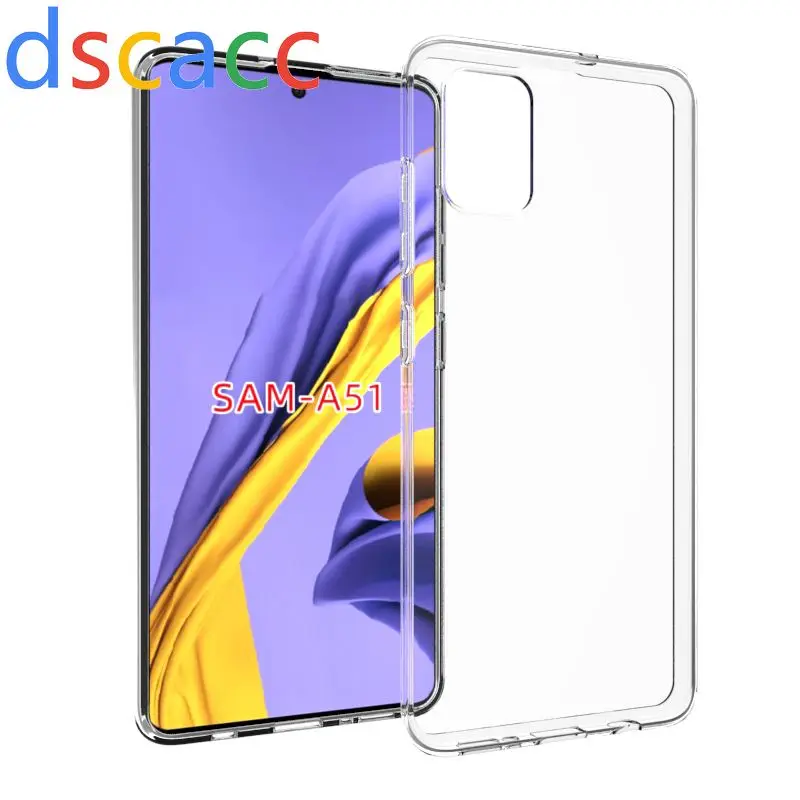DSCACC прозрачный мягкий чехол для телефона из ТПУ чехол для samsung Galaxy A51 S10 5G M30 A10 A10E A30 A40 A50 A60 A70 J4 J6 100 шт