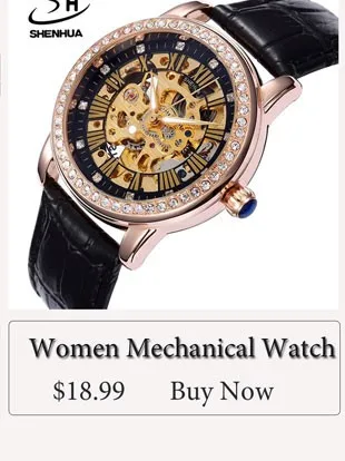 SHENHUA женские часы модные стимпанк черные Автоматические механические часы женские повседневные женские часы relogio feminino