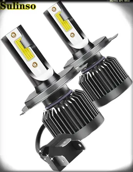 

Sulinso H4 9003 HB2 LED Headlight Bulbs All-in-One Conversion Kit, Extremely Bright 5000 Lumens COB Chips 110W 6000K Cool White