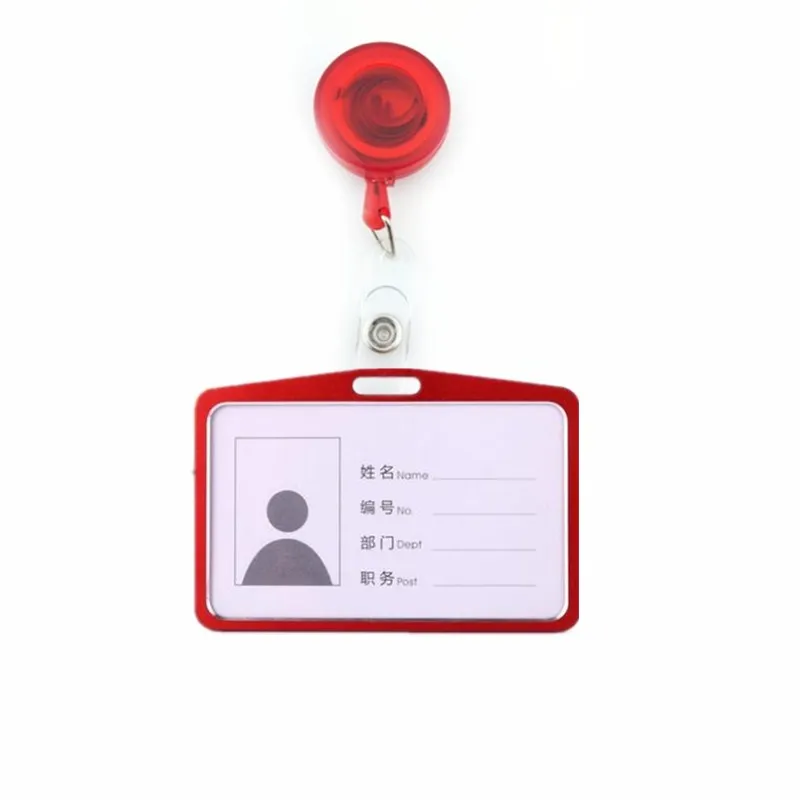 Значок из алюминиевого сплава держатель для карт с пластиковым значком катушки для доктора медсестры имя тега - Цвет: NO.14