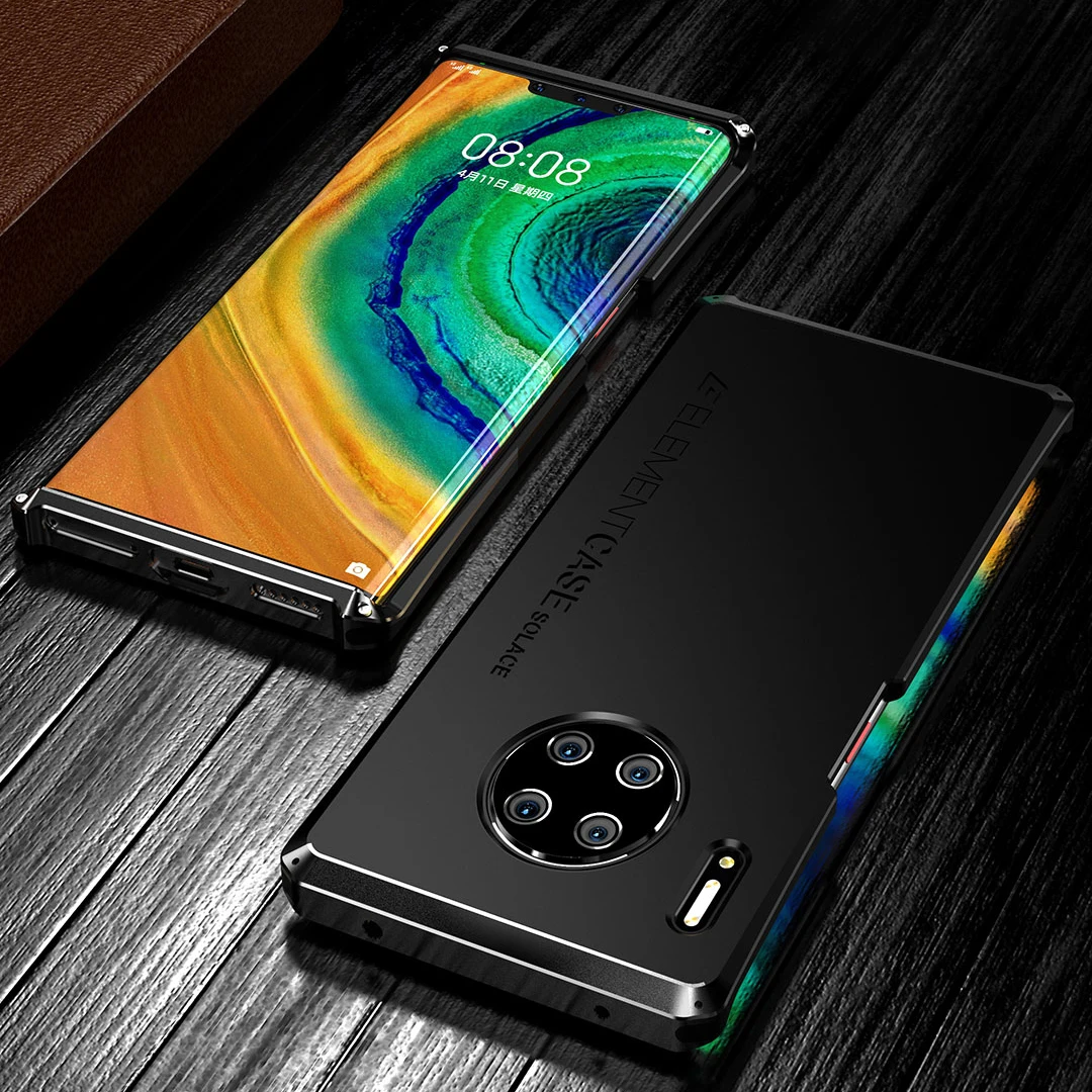 Роскошный металлический чехол для huawei mate 30 Pro mate 30 чехол Ультратонкий 3 в 1 Алюминиевый и Гибридный PC противоударный чехол