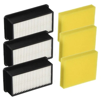 

3 Pack 1008 Replacement Filter Kit for Bissell Clean View Upright Vacuums 9595A, 1819, 1822, 1825, 1831, 1330, 1332. 3 Pre-Motor