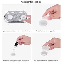 Малые фасоли настольный компьютер 2-голова арома-вентилятор для студентов 2 листьев Usb мини-вентилятор стол Охлаждающие вентиляторы A6HB