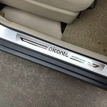 Для Kia Picanto, авто аксессуары, нержавеющая сталь, дверный порог, Стайлинг, автомобильная педаль, накладка, защита, 2013