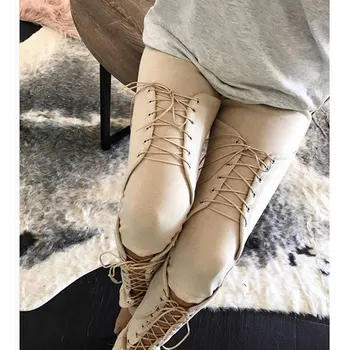 

Bodycon Bandage Pants Women 2018 Autumn Winter Legging Sexy Slim Club Party Trousers Women Ladies Pencil Pants