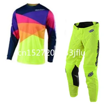 

2019 Mx Motocross Suit Top MX ATV BMX Moto Jersey and Pants long Sleeve Racing Motorcycle Combinations KL