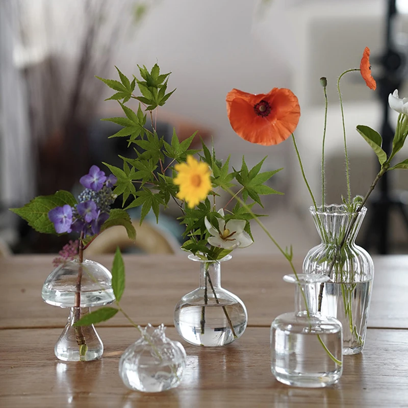 テーブル装飾のための花瓶花透明ガラス花瓶結婚式のためのイベント