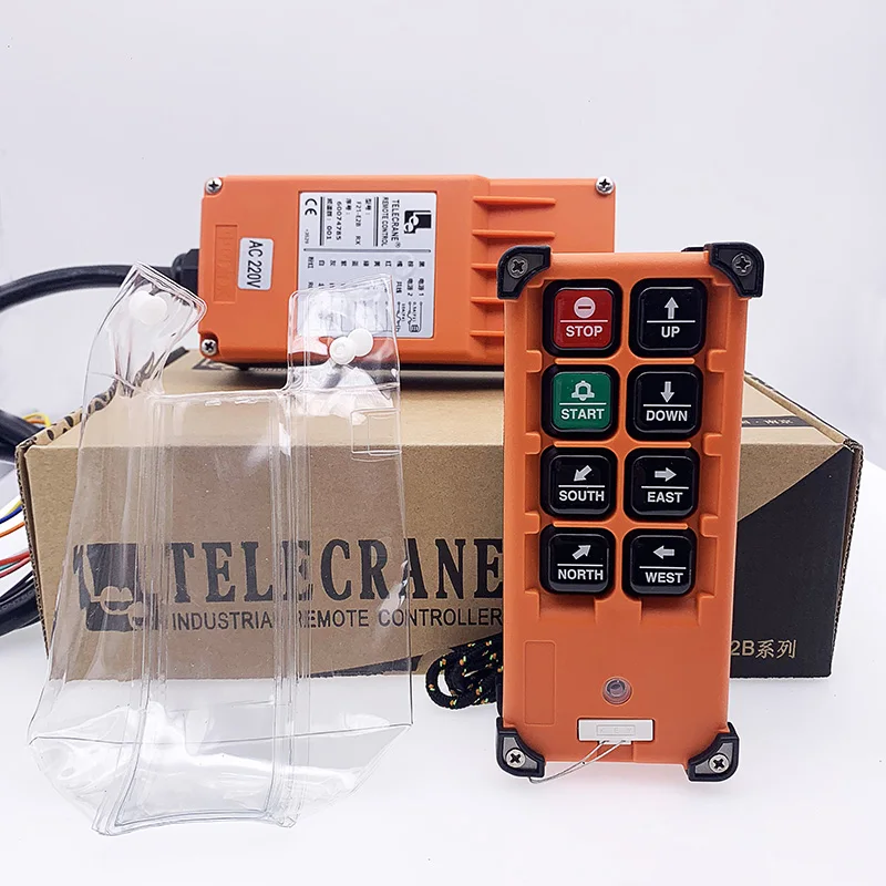 

F21-E2B TELECRANE 6 channel wireless rf industrial crane radio remote control switch for cranes