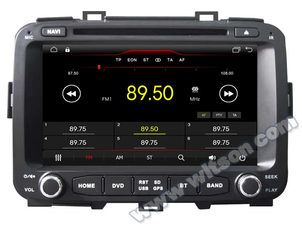 Sale 8" Android 9.0 OS Car DVD Multimedia GPS Radio for Kia Carens 2013-2018 & Rondo 2013-2018 with Built-in Digital Signal Processor 1
