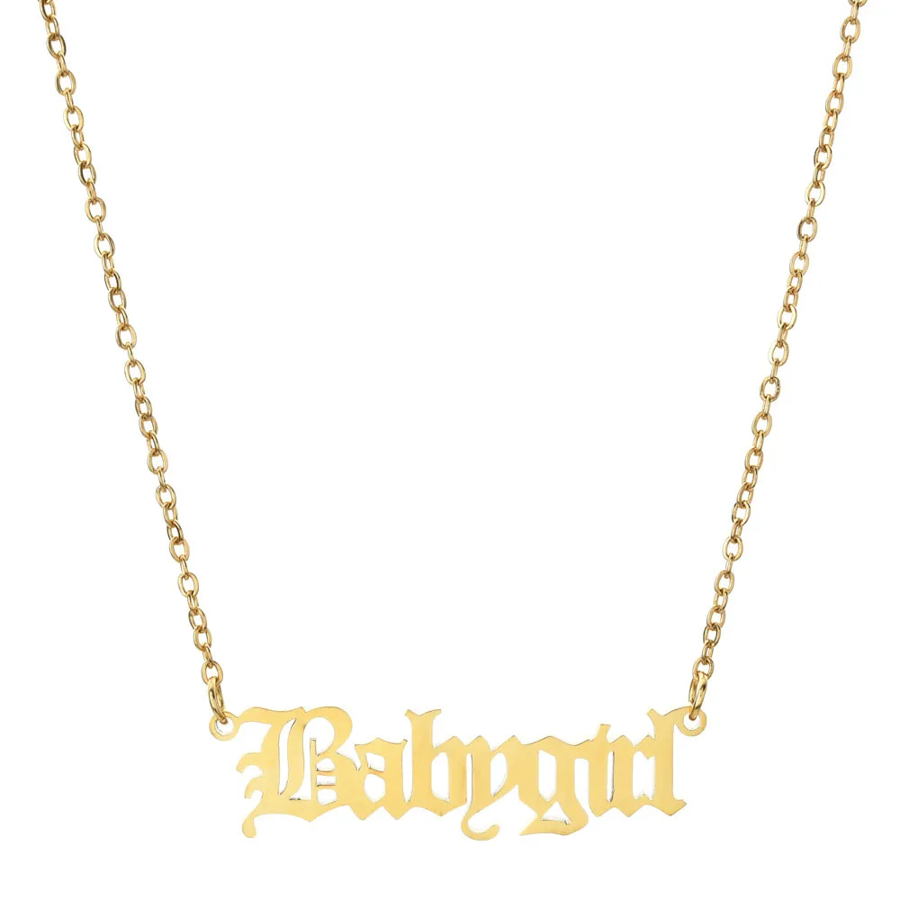 Ожерелье с ангелом для маленьких девочек ожерелье английской подвеской буквами