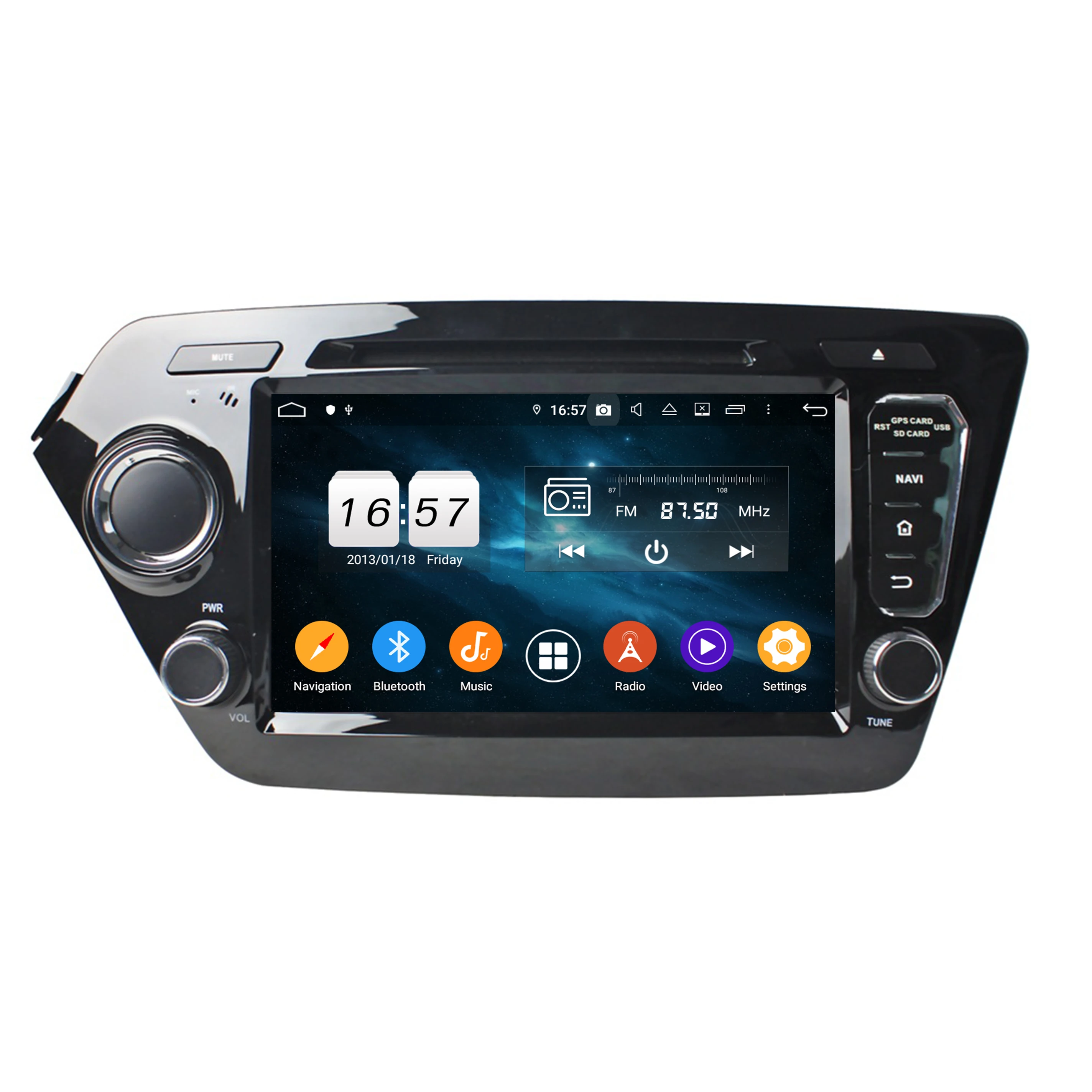 

8" 2 Din 8 Core Android 12 Car DVD Player For KIA K2 RIO 2011-2012 Car Multimedia Player PX5 4+64G Car Stereo Audio DSP Radio