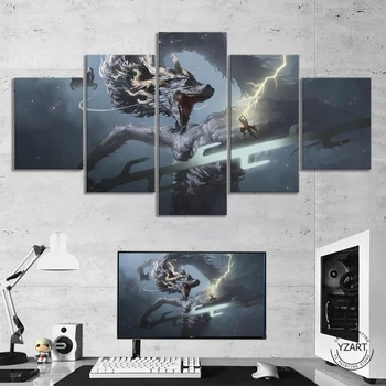 

Sekiro Shadows Die Twice game poster artwork cavnas art paintings Sekiro VS dragon games art paintings wall decor