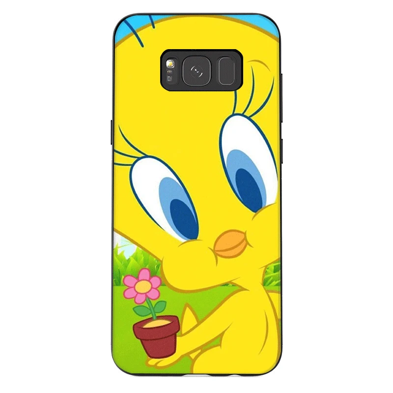 Мобильный чехол для телефона из термополиуретана для samsung Galaxy A50 A70 A10 A30 A40 A3 A5 A6 A7 A8 A9 J6 Защитная крышка с принтом птичка Твити Piolin