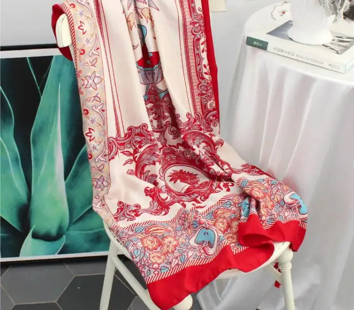 Newest Women Cotton Flower Print Tassel Scarf Shawls Fashion Flower Beach Wraps Headband Scarves Hijab Free Shipping