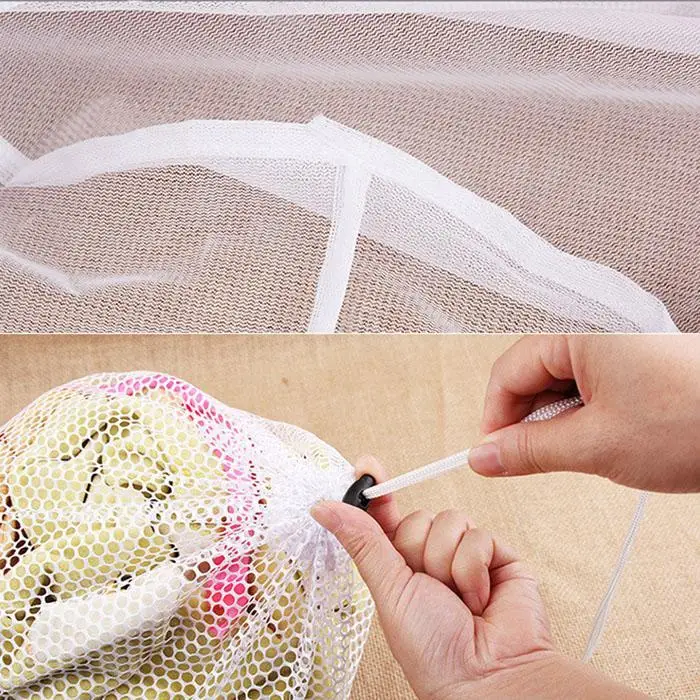 Сетчатые мешки для стирки прочная сетка с кулиской закрытия мешок для стирки одежды чистый мешок