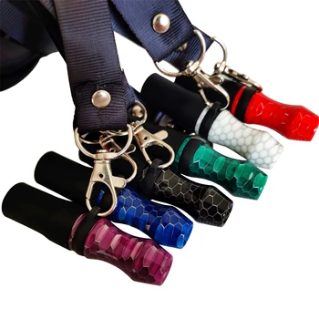 

Reusable Hookah Mouthpiece with Hang Rope Strap Shisha Mouth Tips Silicon Resin Honeycomb pattern Chicha Narguile Water Pipe