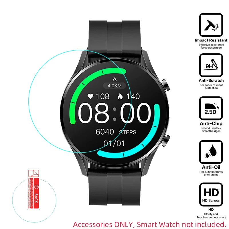 

Защитная пленка для смарт-часов Xiaomi Imilab W12, закаленное стекло