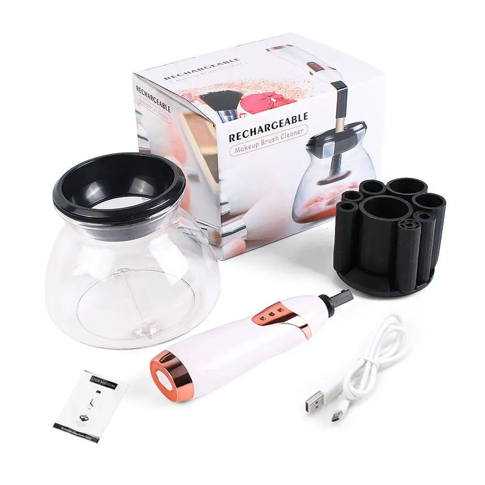 

1set USB Electric Makeup Brush Cleaner Multi-Function Cleanser Portable Automatic Cleaning Tool Sterilizing Quick Drying