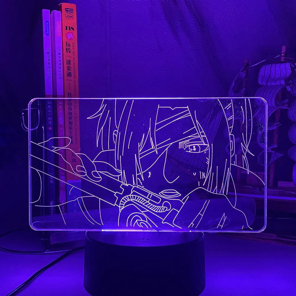 Ataque em Titan Ataque em Titã Luz para Decoração do Quarto Luz da Noite Anime Lâmpada Hange Crianças Presente Led 3d Zoe 10 zoe luz para decoração do quarto crianças