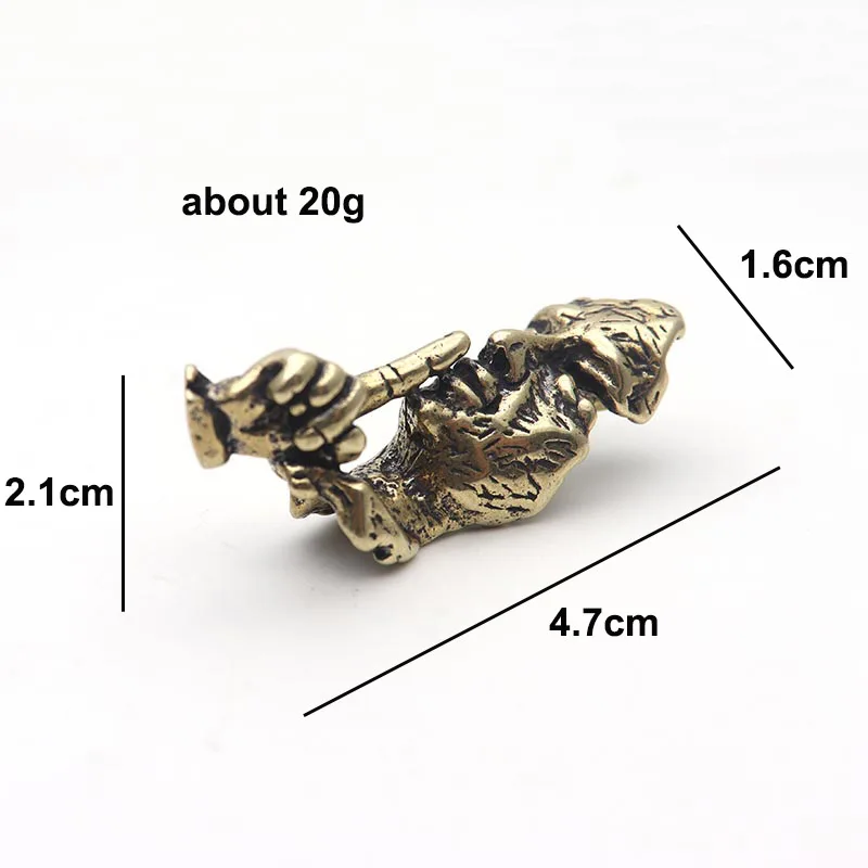 brass quiet keychain pendant (25)