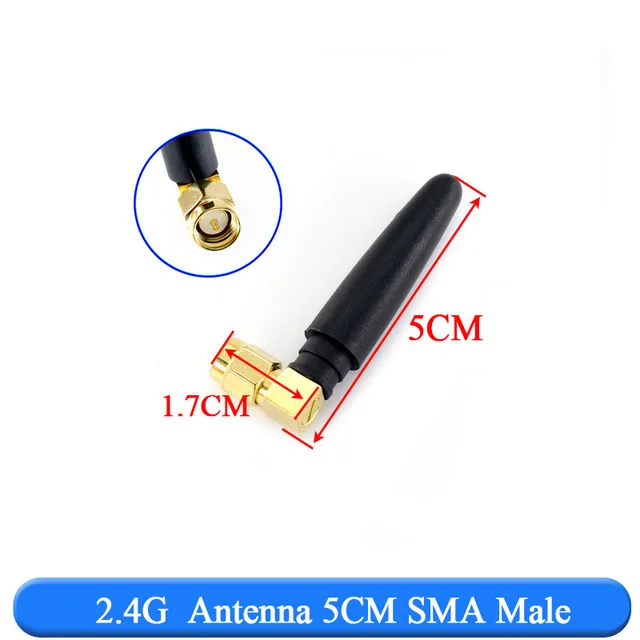 2 uds 4 ГГц 3dbi antena WIFI 4G RP SMA macho универсальные antenas amplificador маршрутизатор WLAN Antenne de 2400 2500