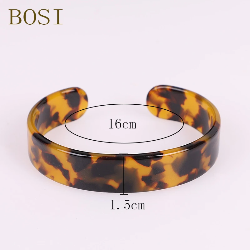 Bangle Bracelet ZA Leopard Print Resin for Women