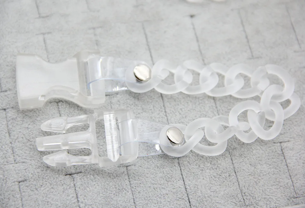 white acrylic necklace