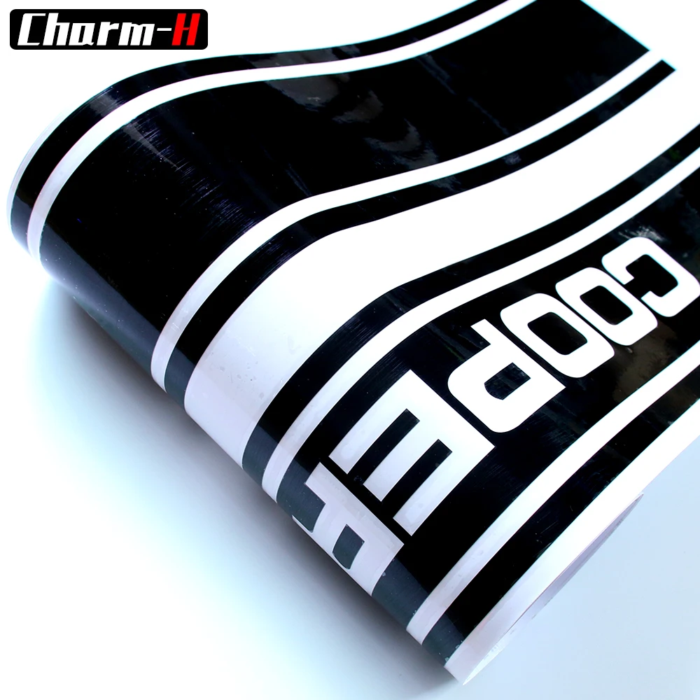 2 шт. наклейки для автомобиля в полоску для Mini Cooper R50 R52 R53 F56 R56 R57 Countryman R60 CooperS графические аксессуары